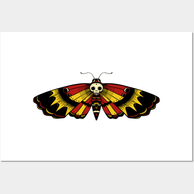 Deaths Head Moth Wall Art by OctoberArts